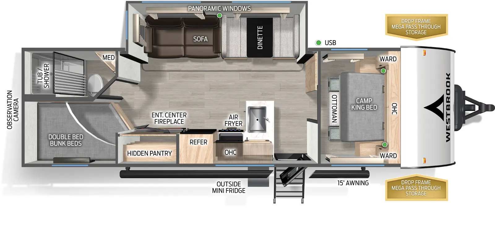 Westbrook 27CC Floorplan